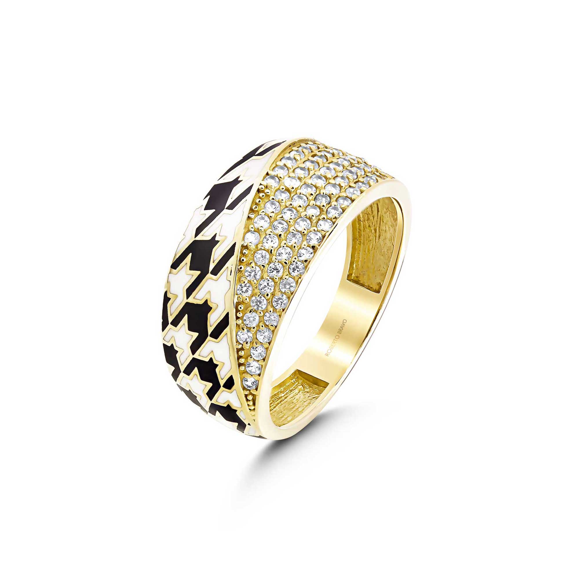 HOUNDSTOOTH RING